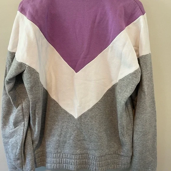 Fila Women's Lavender, White, and Heather Gray Sweater - Picture 4 of 4
